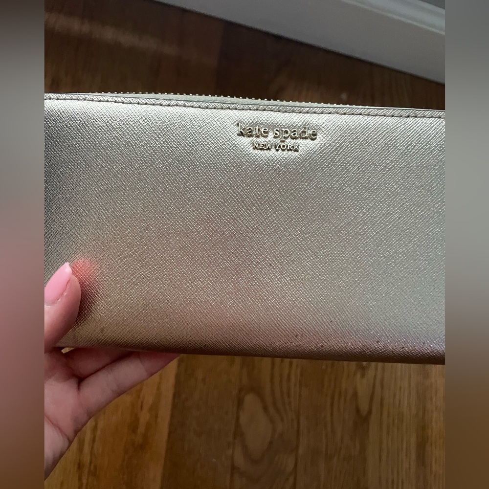 Kate Spade Large Shimmery Wallet - Picture 2 of 12
